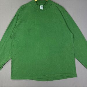 Vintage 90’s Gap Forest Green Mock Neck Longsleeve Shirt USA Made